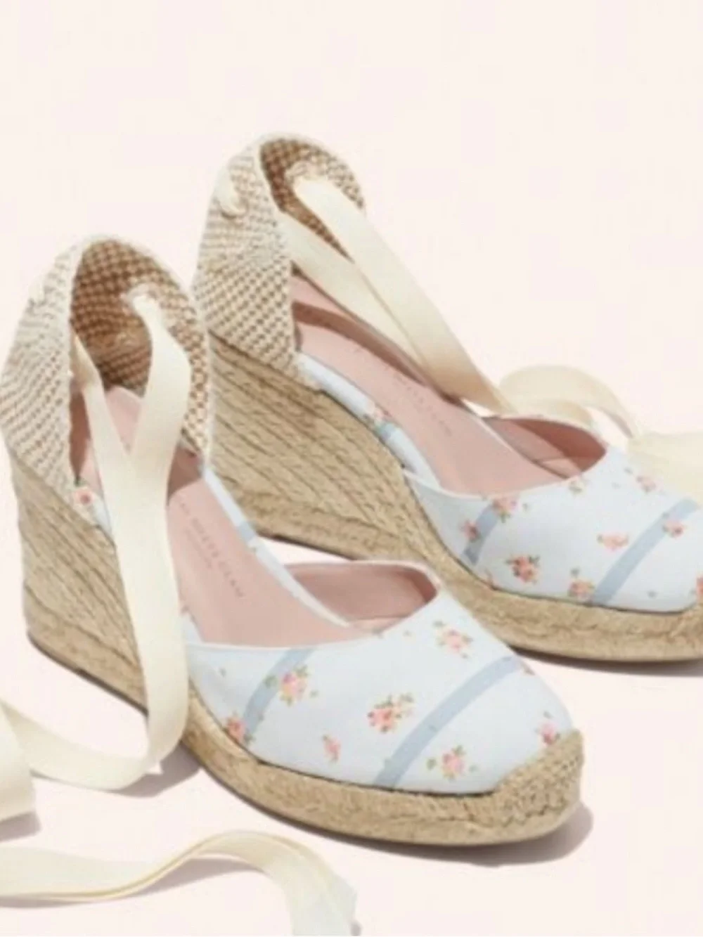 Margaux X Gal Meets Glam Floral Espadrille Wedge Size 39 EU